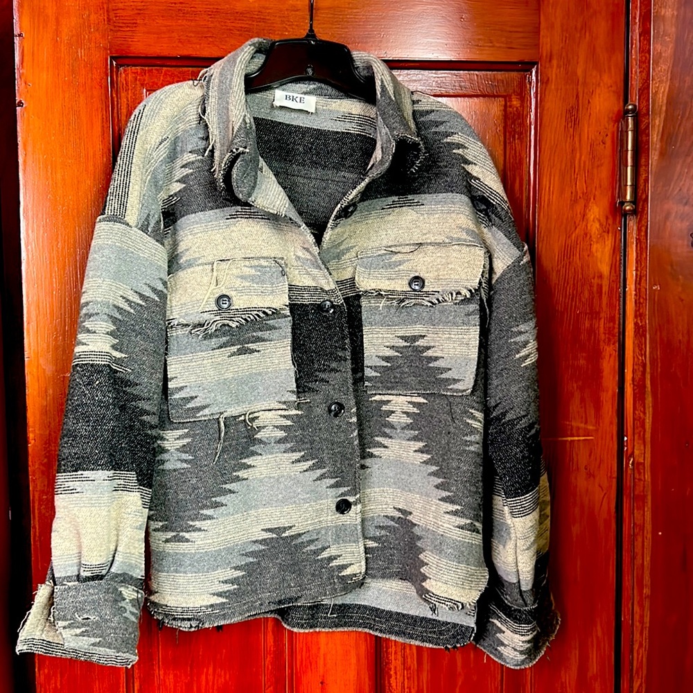 BKE Aztec shacket. Size small